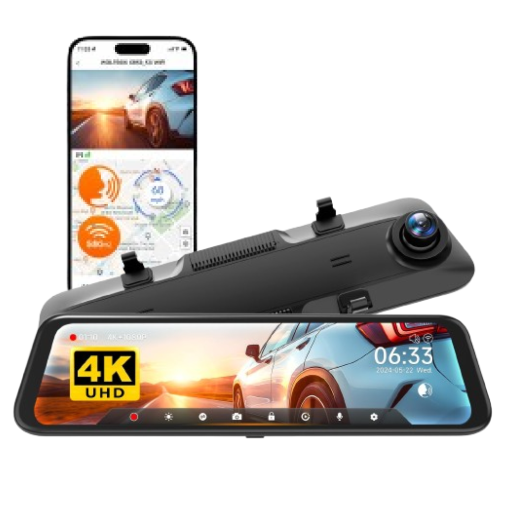 Dash Pilot X1 2.5K 1440P - Dashcam WIFI & GPS - Miroir intelligent