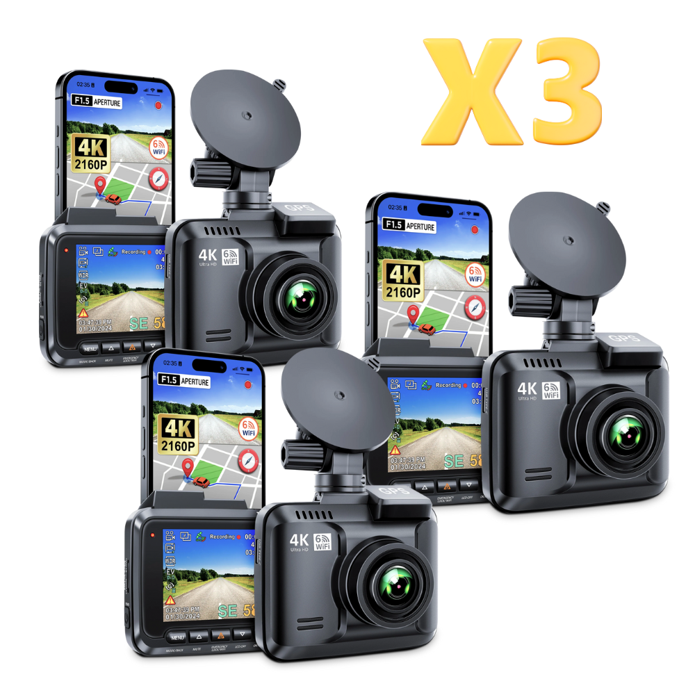 Dash Pilot Pack R7 4K Ultra HD 2160P - Dashcam WIFI & GPS - WDR Technologie