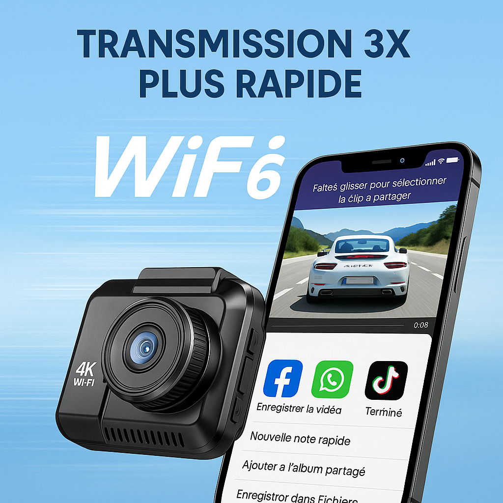 Dash Pilot R7 DUO PRO MAX 4K Ultra HD 2160P - Dashcam WIFI & GPS - WDR Technologie - 128 GB Card - Hardwire