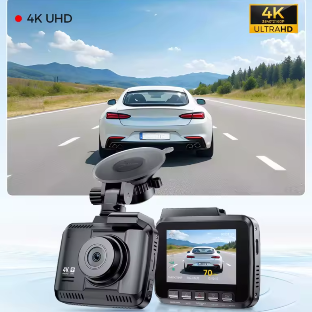Dash Pilot R7 DUO PRO MAX 4K Ultra HD 2160P - Dashcam WIFI & GPS - WDR Technologie - 128 GB Card - Hardwire