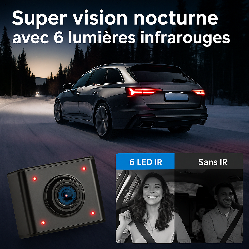 Dash Pilot V4 DUO PRO MAX 2.5K 1080P Rotation - Dashcam - WIFI6 & GPS - 128 GB - Hardwire