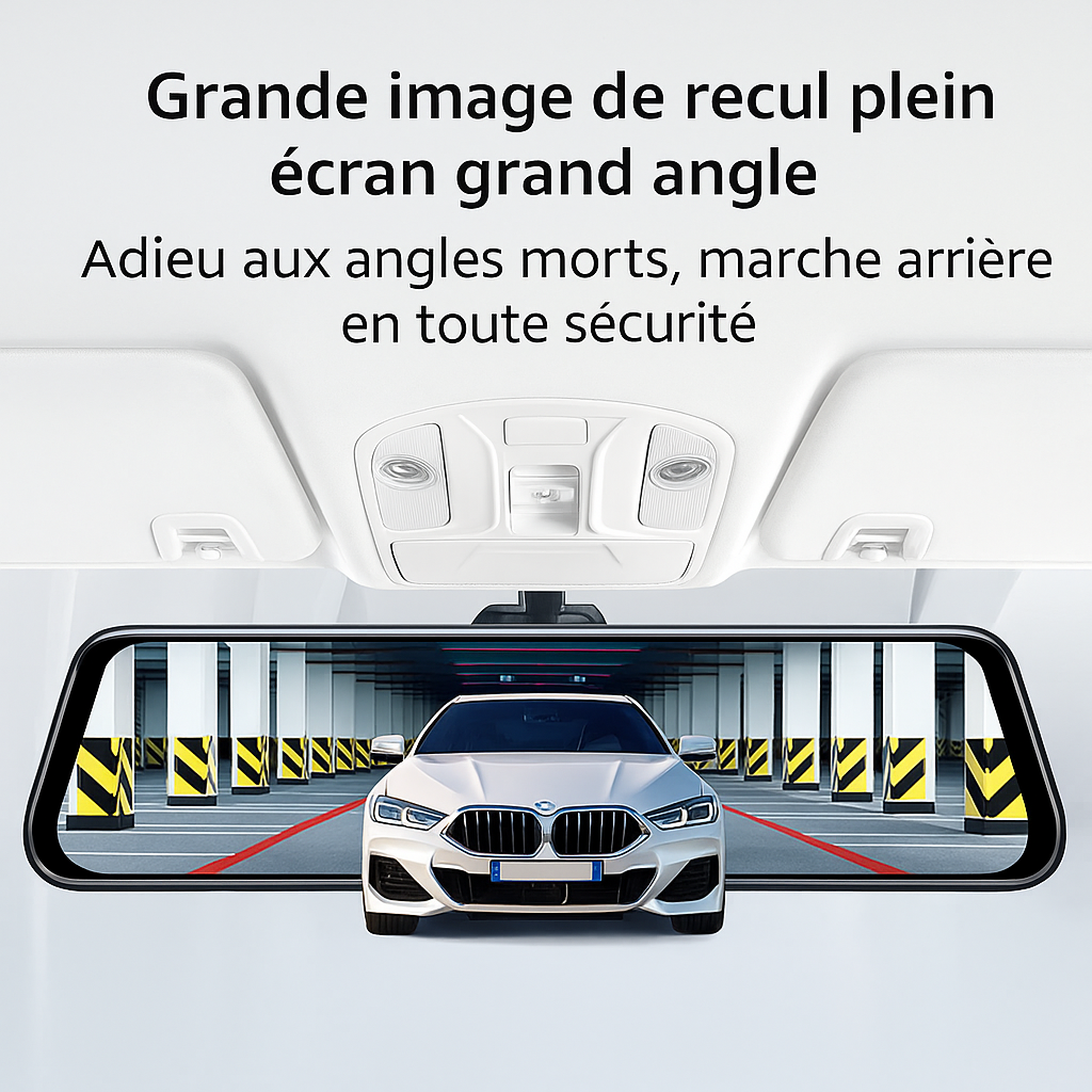 Dash Pilot X1 DUO PRO MAX 2.5K 1440P 1880P - Dashcam WIFI & GPS - Miroir intelligent - 128 GB - Hardwire