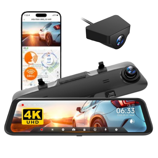 Dash Pilot X1 DUO 2.5K 1440P 1880P - Dashcam WIFI & GPS - Miroir intelligent