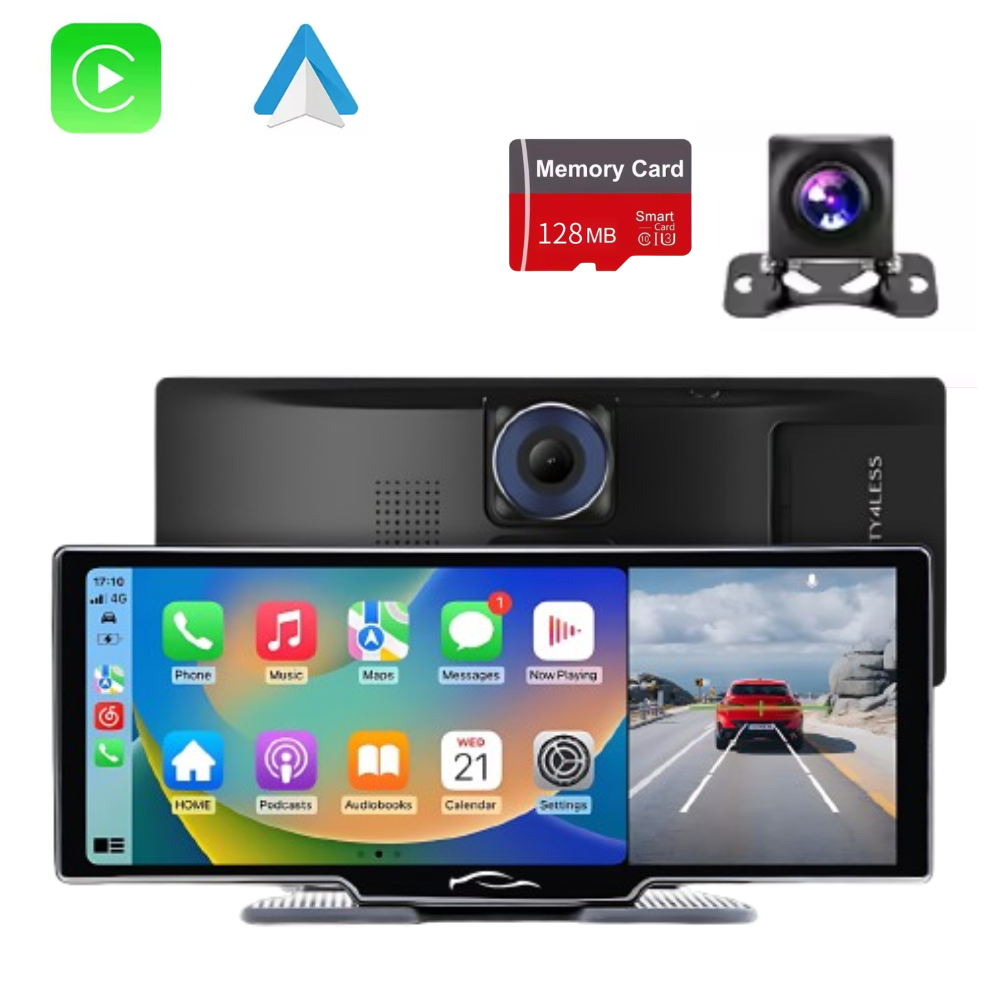 S3 DUO PRO 4K 2160P 1080P - Dashcam Tablette 720 IPS WIFI & GPS - 128 GB