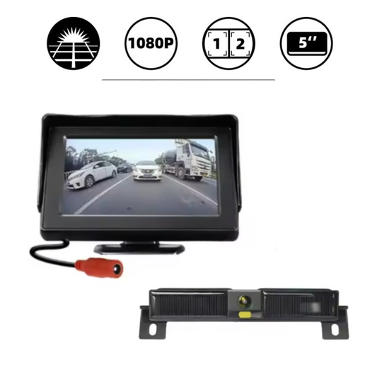 Z5 1080P - Caméra de recul solaire - Moniteur 4.3''