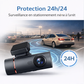 V4 DUO PRO MAX - Dashcam Avant/Arrière - Rotation - Carte SD - Kit filaire