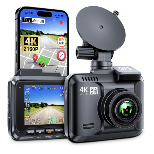 R7 4K Ultra HD 2160P - Dashcam WIFI & GPS - WDR Technologie