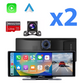 Pack S3 DUO PRO 4K 2160P 1080P - Dashcam Tablette - 720 IPS WIFI & GPS - 128 GB