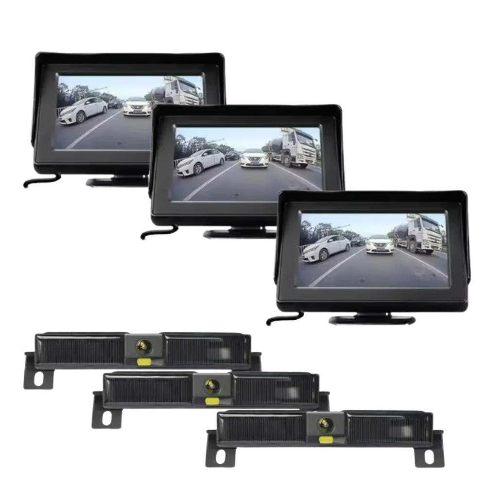 Pack Z5 1080P - Caméra de recul solaire - Moniteur 4.3''