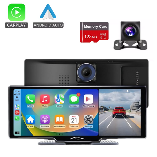 Dash Pilot S3 DUO PRO 4K 2160P 1080P - Dashcam Tablette 720 IPS WIFI & GPS - 128 GB