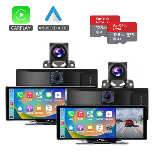 PACK S3 DUO PRO - Dashcam Avant/Arrière - Carte SD