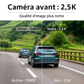 Dash Pilot X1 DUO PRO MAX 2.5K 1440P 1880P - Dashcam WIFI & GPS - Miroir intelligent - 128 GB - Hardwire