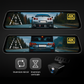 Dash Pilot X1 DUO PRO MAX 2.5K 1440P 1880P - Dashcam WIFI & GPS - Miroir intelligent - 128 GB - Hardwire